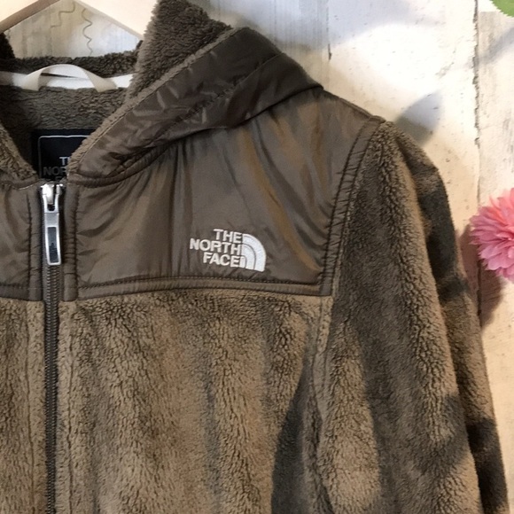 The North Face Brown Fuzzy Zip Up Jacket - Picture 2 of 9